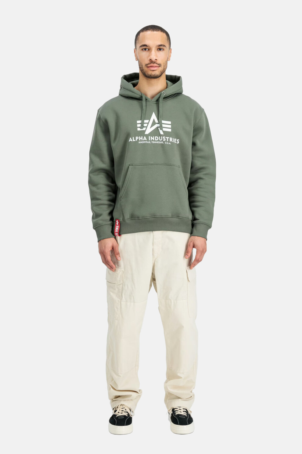 MUŠKARCI - Majice - Alpha Industries Basic majica - Dugi rukavi - Zelena