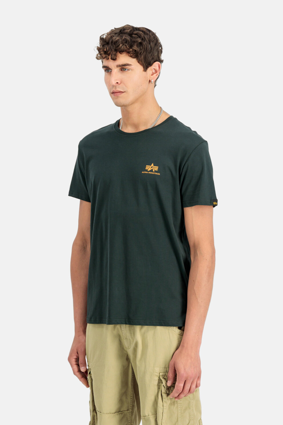 MUŠKARCI - Majice - Alpha Industries majica - Kratki rukavi - Zelena