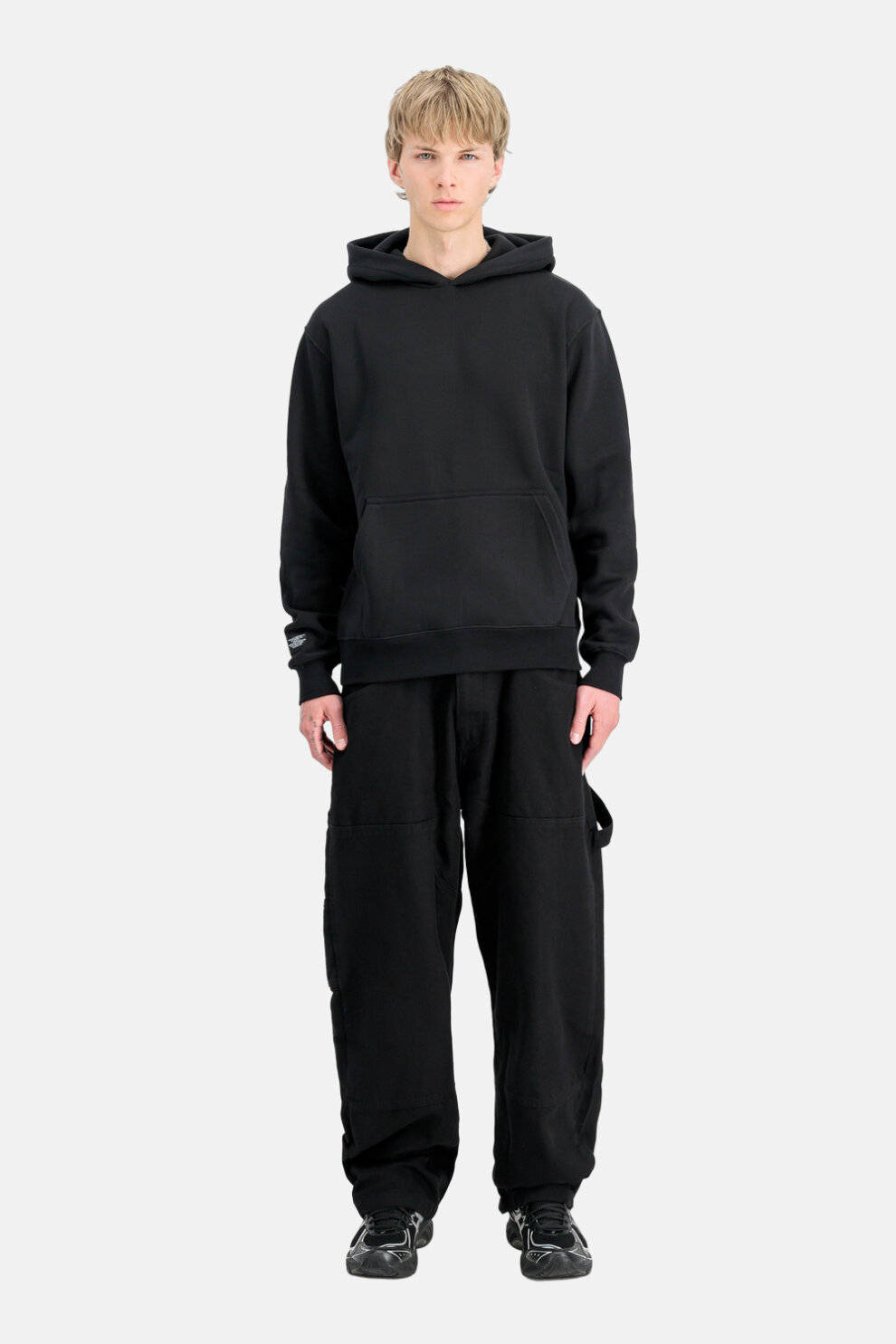 MUŠKARCI - Majice - Alpha Industries majica - Dugi rukavi - Crna