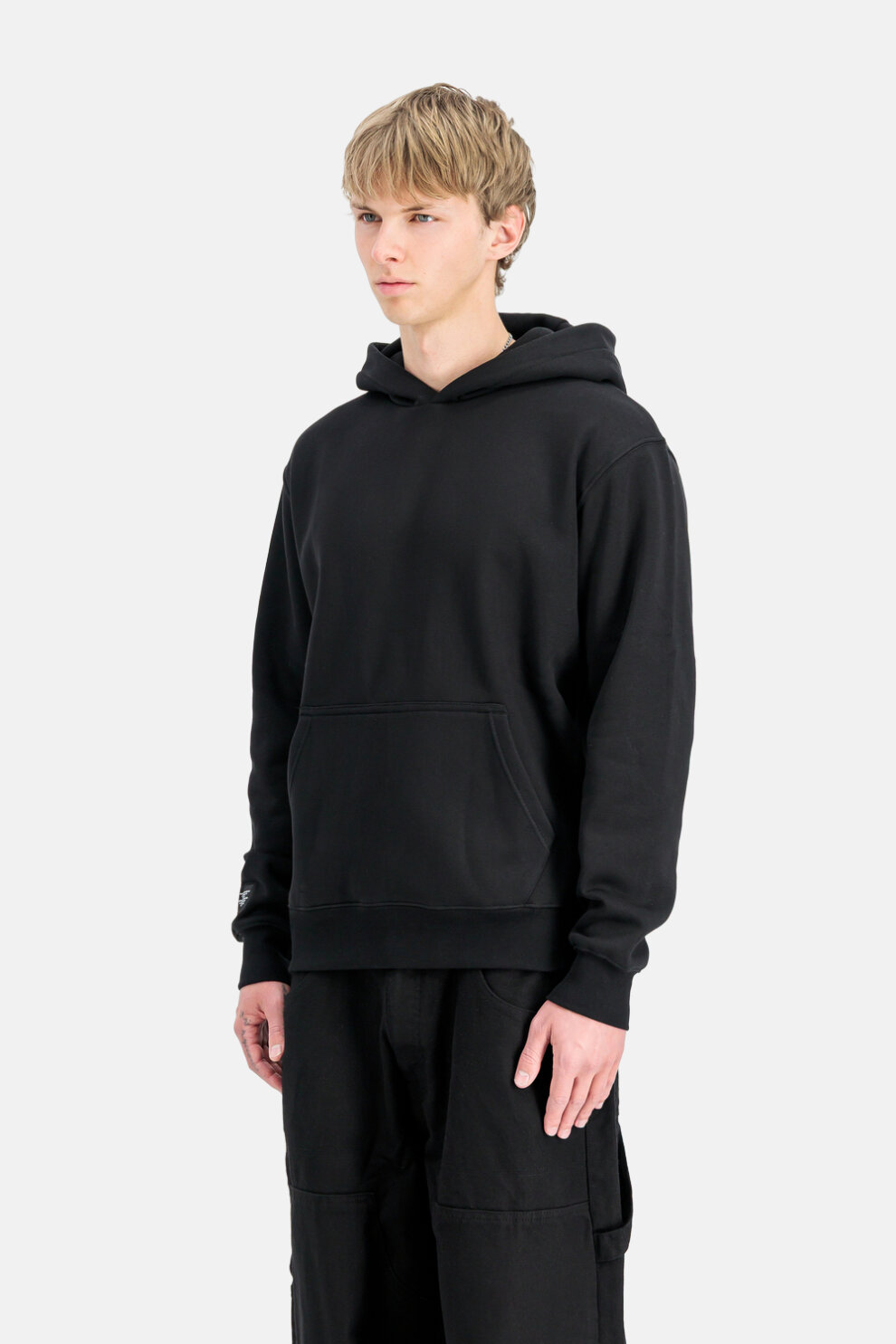 MUŠKARCI - Majice - Alpha Industries majica - Dugi rukavi - Crna