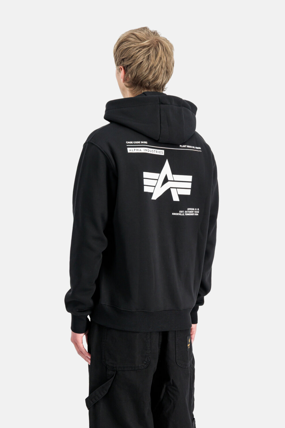 MUŠKARCI - Majice - Alpha Industries majica - Dugi rukavi - Crna