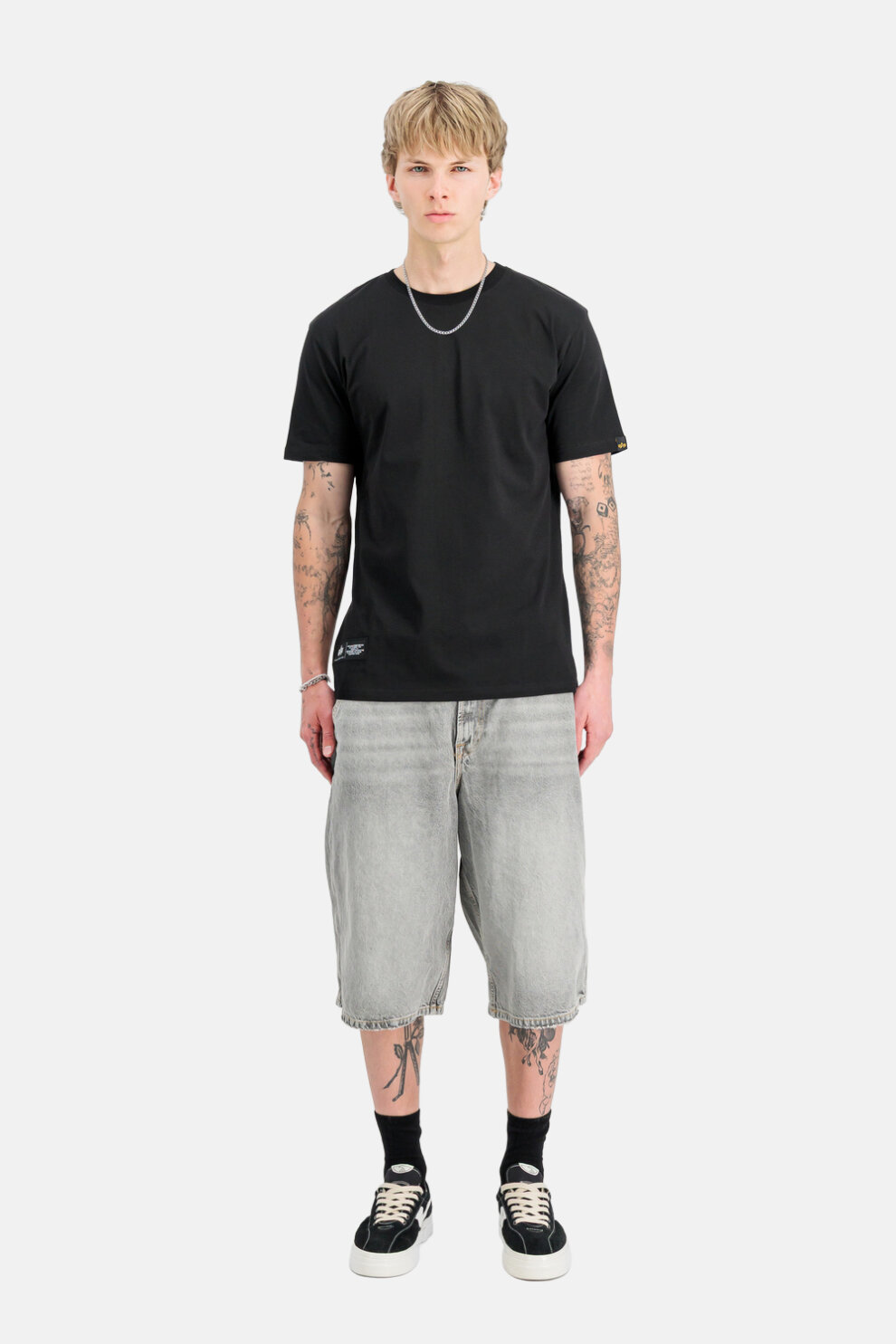 MUŠKARCI - Majice - Alpha Industries majica - Kratki rukavi - Siva