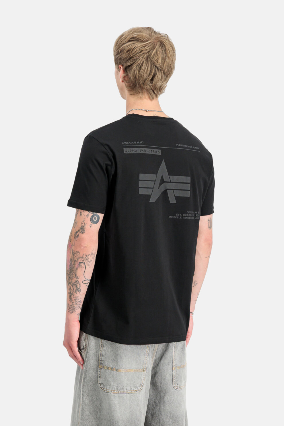 MUŠKARCI - Majice - Alpha Industries majica - Kratki rukavi - Siva