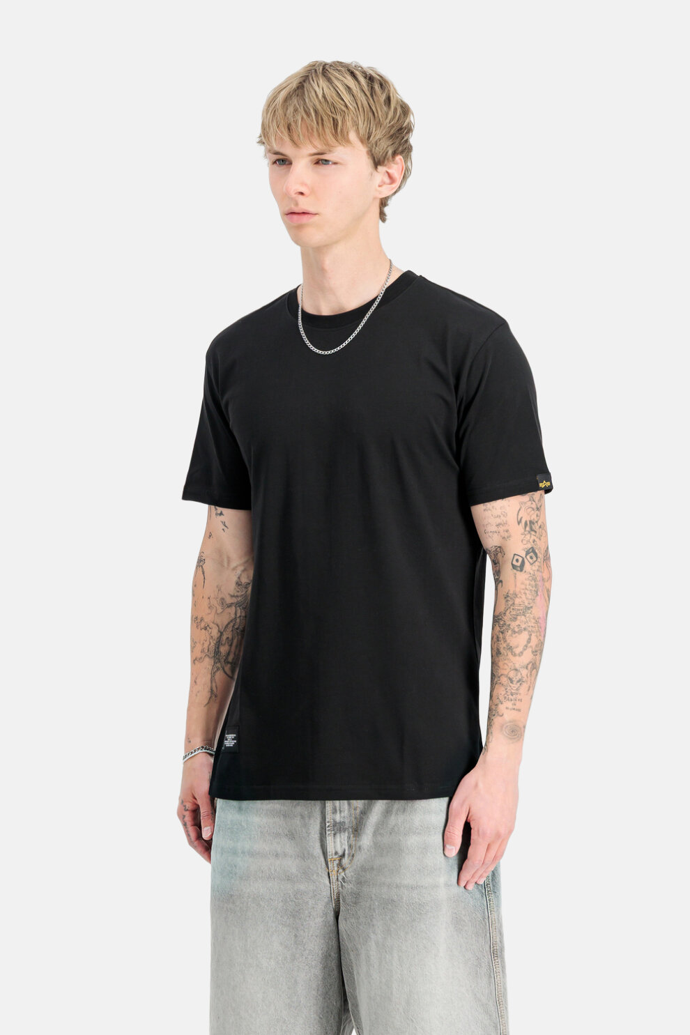 MUŠKARCI - Majice - Alpha Industries majica - Kratki rukavi - Siva