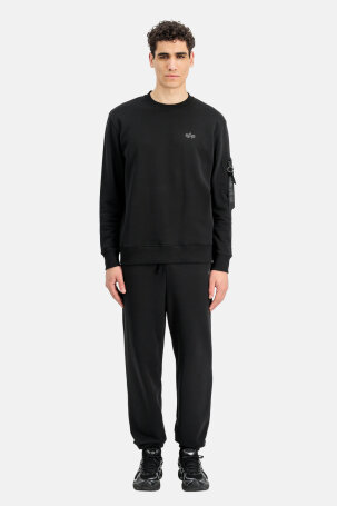 MUŠKARCI - Majice - Alpha Industries majica - Dugi rukavi - Crna