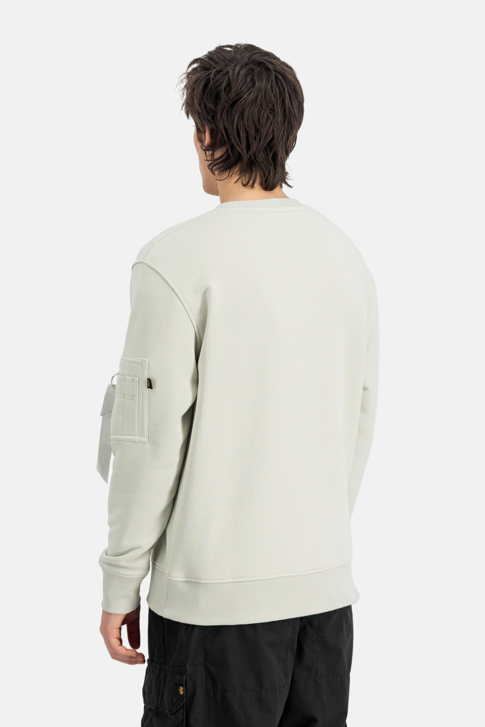MUŠKARCI - Majice - Alpha Industries majica - Dugi rukavi - Bijela