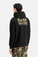 MUŠKARCI - Majice - Alpha Industries majica - Dugi rukavi - Crna