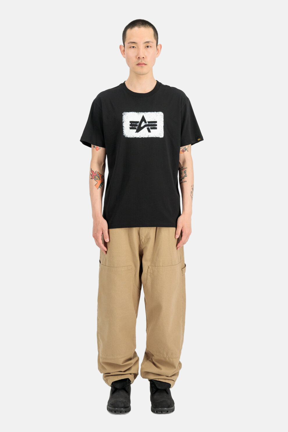 MUŠKARCI - Majice - Alpha Industries majica - Kratki rukavi - Crna