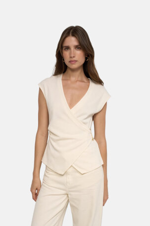 ŽENE - Košulje i bluze - Salsa wrap top - Dugi rukav - Bijela