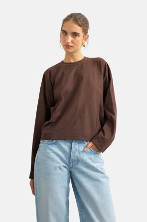ŽENE - Majice - Topshop majica - Dugi rukav - Smeđa