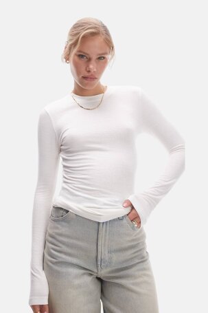 ŽENE - Majice - Topshop majica - Dugi rukav - Bijela