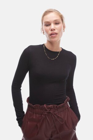 ŽENE - Majice - Topshop majica - Dugi rukav - Crna