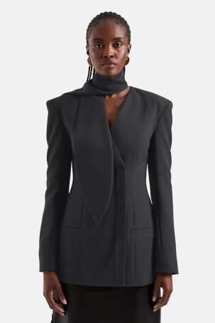 ŽENE - Odijela - Topshop Tsasli Scarf Blazer sako - Sakoi - Crna