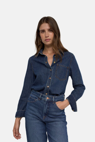 ŽENE - Košulje i bluze - Salsa denim košulja - Dugi rukav - Plava