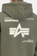 MUŠKARCI - Majice - Alpha Industries Hoodie majica - Dugi rukavi - Zelena