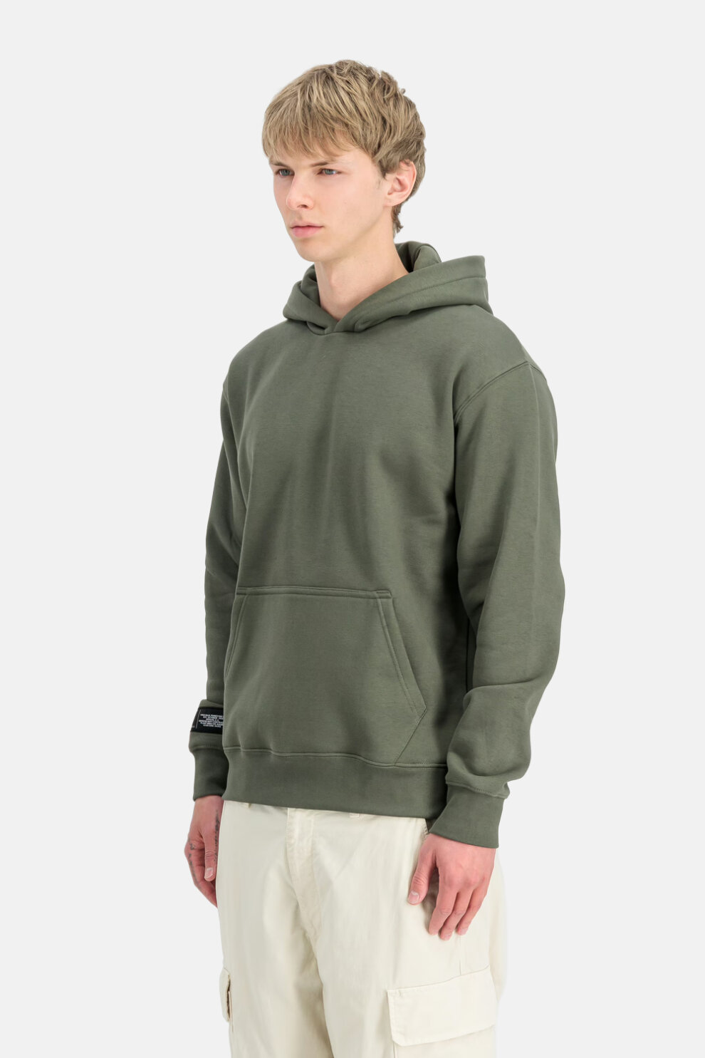 MUŠKARCI - Majice - Alpha Industries Hoodie majica - Dugi rukavi - Zelena