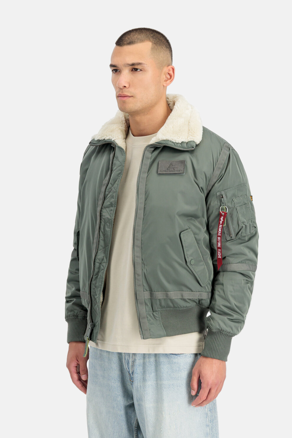 MUŠKARCI - Jakne i kaputi - Alpha Industries B-15 III TT Bomber RF jakna - Jakne - Zelena