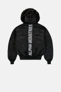 MUŠKARCI - Jakne i kaputi - Alpha Industries 45/P Hooded Custom Bomber jakna - Jakne - Crna