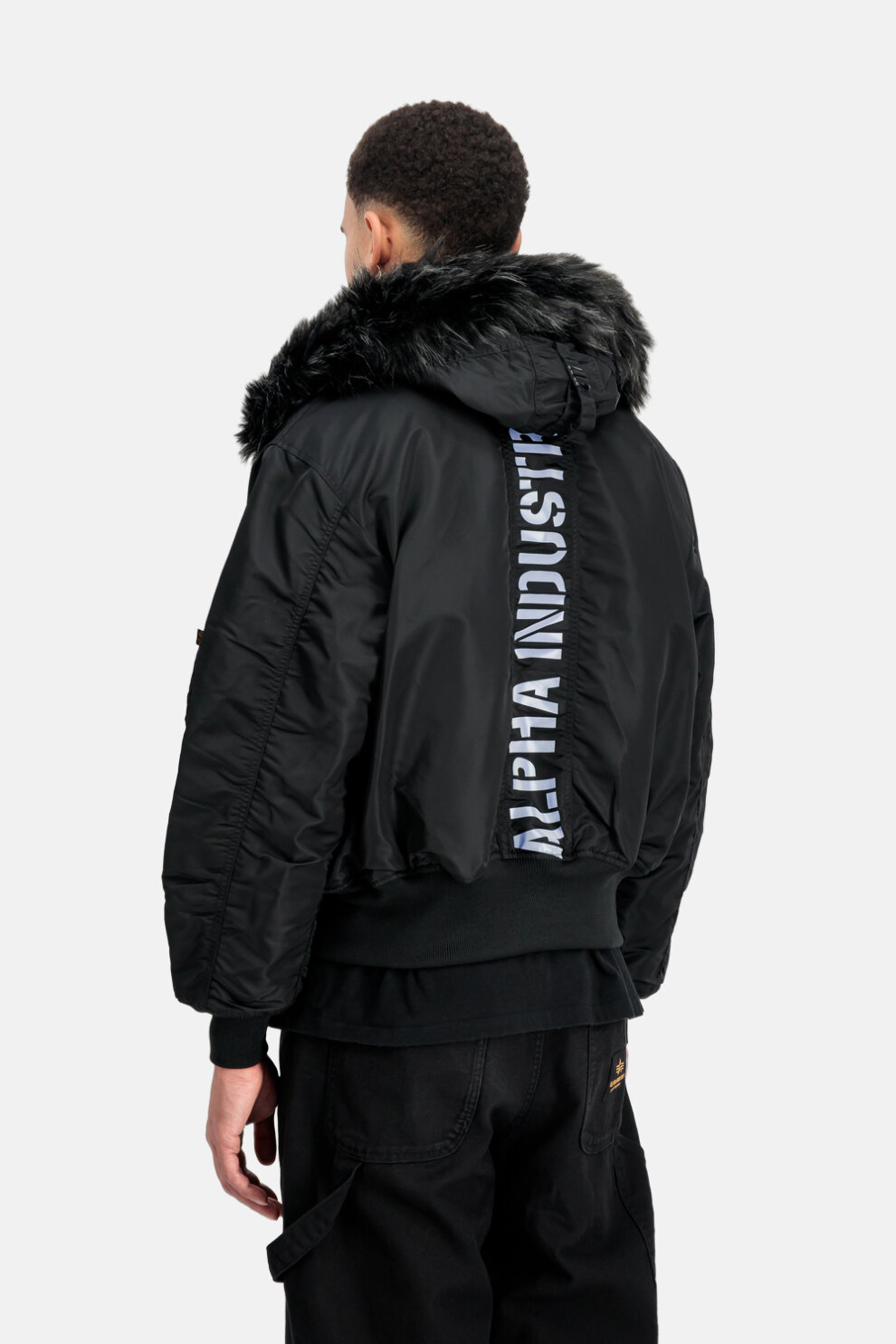 MUŠKARCI - Jakne i kaputi - Alpha Industries 45/P Hooded Custom Bomber jakna - Jakne - Crna
