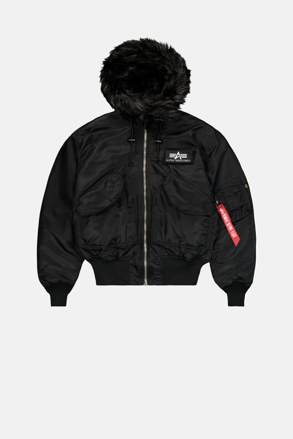 MUŠKARCI - Jakne i kaputi - Alpha Industries 45/P Hooded Custom Bomber jakna - Jakne - Crna