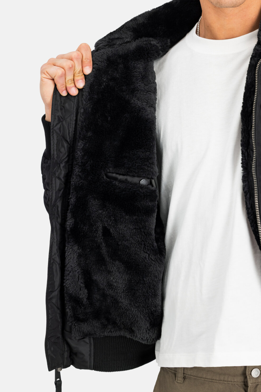 MUŠKARCI - Jakne i kaputi - Alpha Industries B-15 III TT Bomber RF jakna - Jakne - Crna