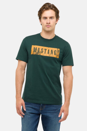 MUŠKARCI - Majice - Mustang Austin majica - Kratki rukavi - Zelena