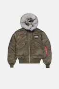 MUŠKARCI - Jakne i kaputi - Alpha Industries 45/P Hooded Custom Bomber jakna - Jakne - Zelena