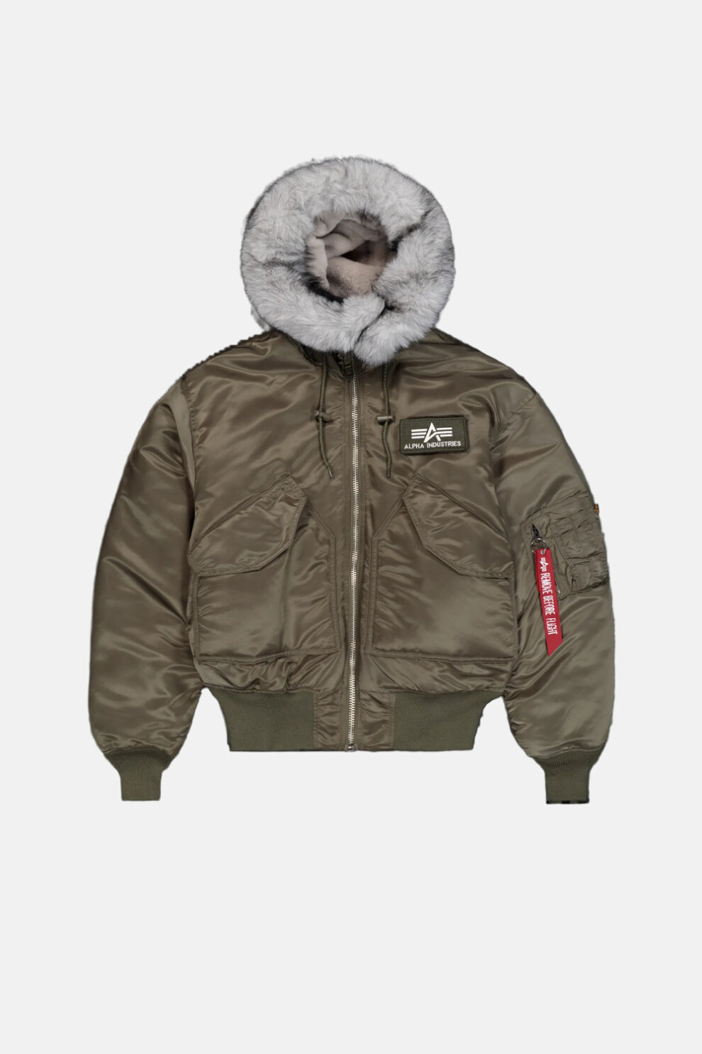 MUŠKARCI - Jakne i kaputi - Alpha Industries 45/P Hooded Custom Bomber jakna - Jakne - Zelena