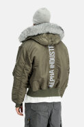 MUŠKARCI - Jakne i kaputi - Alpha Industries 45/P Hooded Custom Bomber jakna - Jakne - Zelena