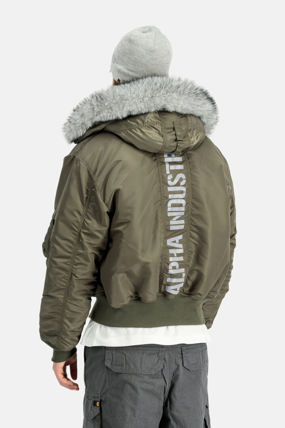 MUŠKARCI - Jakne i kaputi - Alpha Industries 45/P Hooded Custom Bomber jakna - Jakne - Zelena