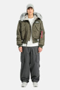 MUŠKARCI - Jakne i kaputi - Alpha Industries 45/P Hooded Custom Bomber jakna - Jakne - Zelena