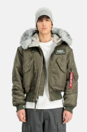 MUŠKARCI - Jakne i kaputi - Alpha Industries 45/P Hooded Custom Bomber jakna - Jakne - Zelena