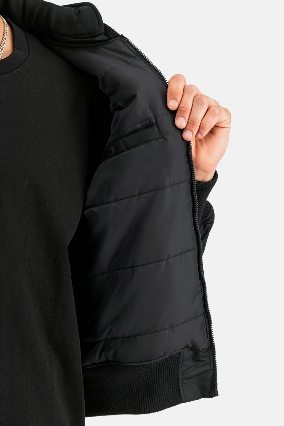 MUŠKARCI - Jakne i kaputi - Alpha Industries MA-1 Zip Hood Backprint Bomber SF jakna - Jakne - Crna