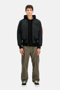MUŠKARCI - Jakne i kaputi - Alpha Industries MA-1 Zip Hood Backprint Bomber SF jakna - Jakne - Crna