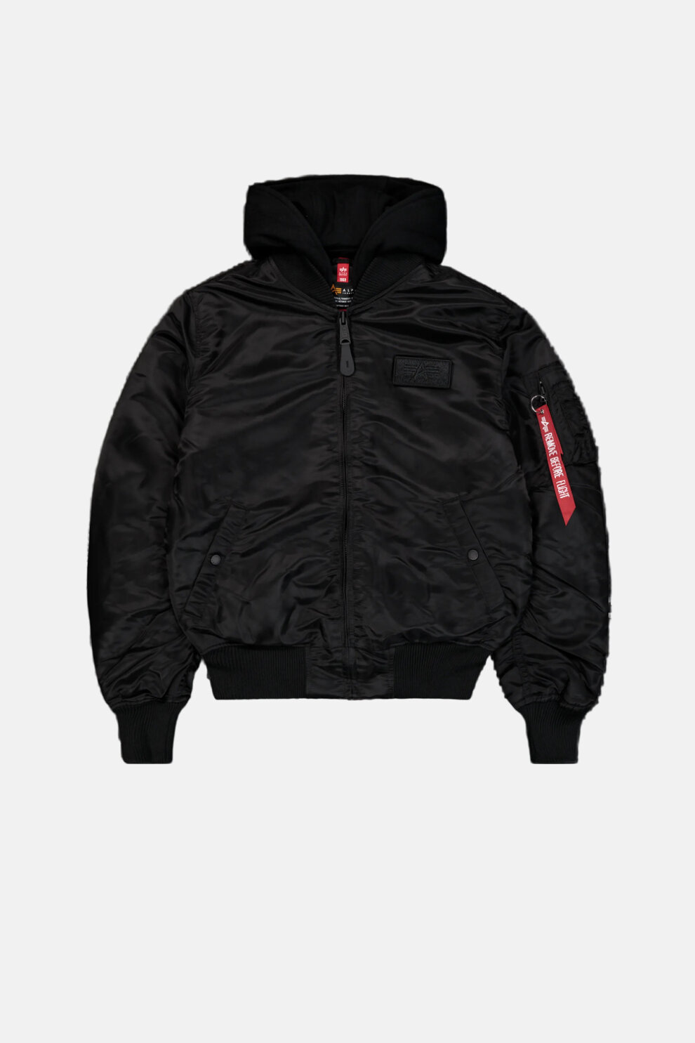 MUŠKARCI - Jakne i kaputi - Alpha Industries MA-1 Zip Hood Backprint Bomber SF jakna - Jakne - Crna