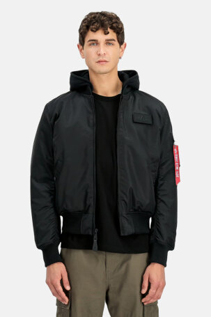 MUŠKARCI - Jakne i kaputi - Alpha Industries MA-1 Zip Hood Backprint Bomber SF jakna - Jakne - Crna