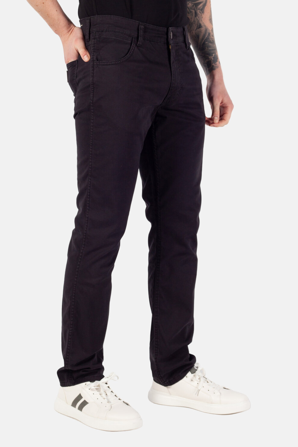 MUŠKARCI - Traperice - Wrangler Texas Slim traperice - Crna - Slim