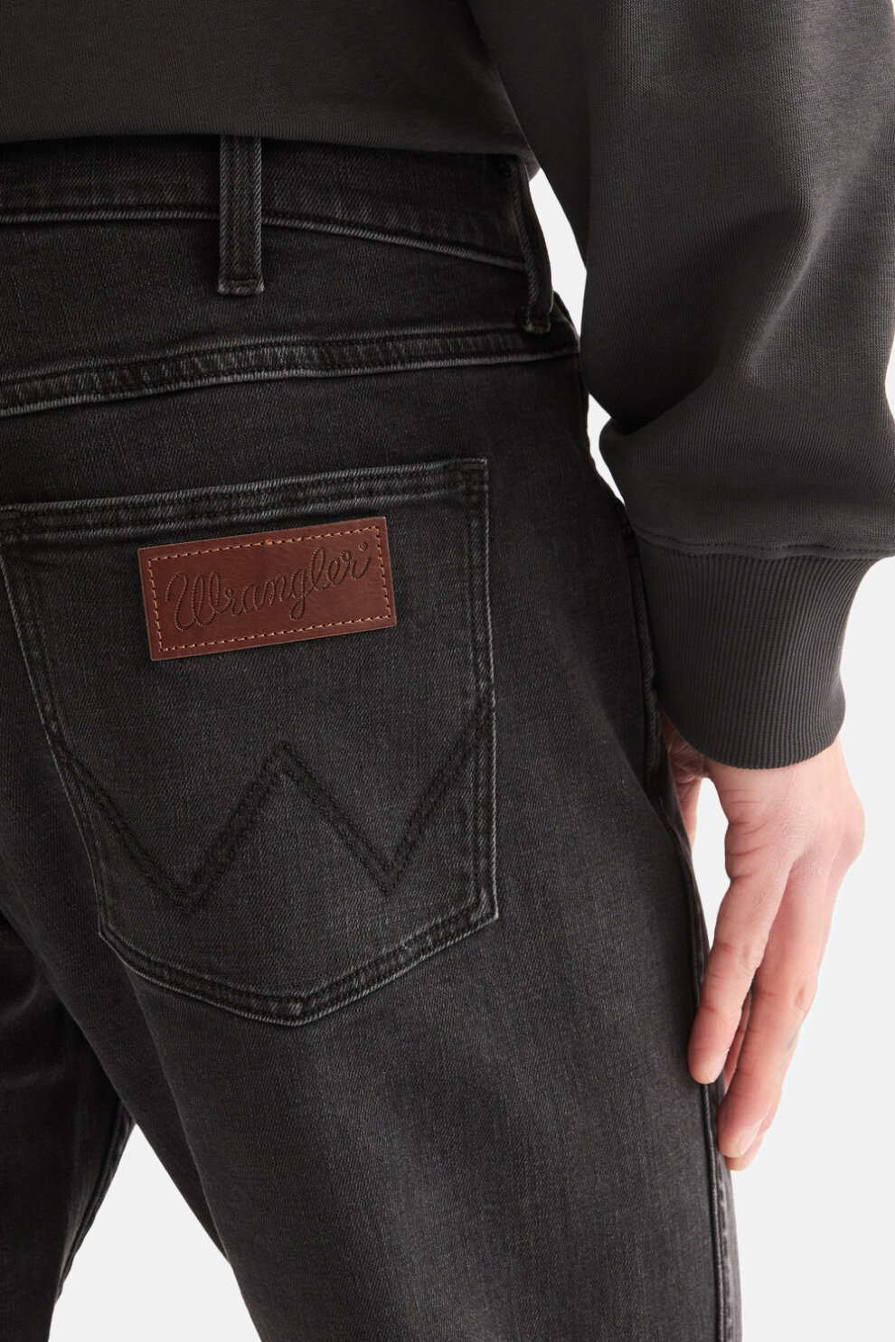 MUŠKARCI - Traperice - Wrangler Austin traperice - Crna - Straight