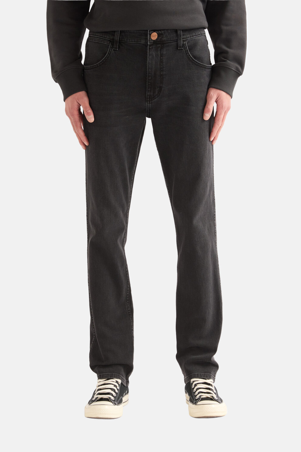 MUŠKARCI - Traperice - Wrangler Austin traperice - Crna - Straight