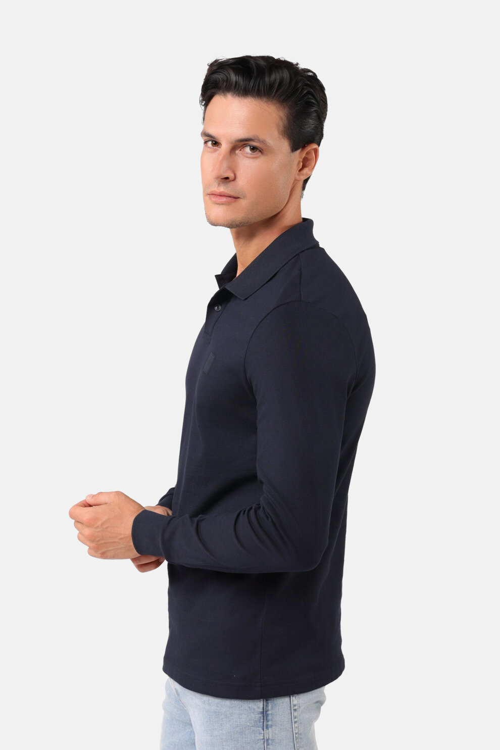 MUŠKARCI - Majice - BOSS polo majica - Dugi rukavi - Plava