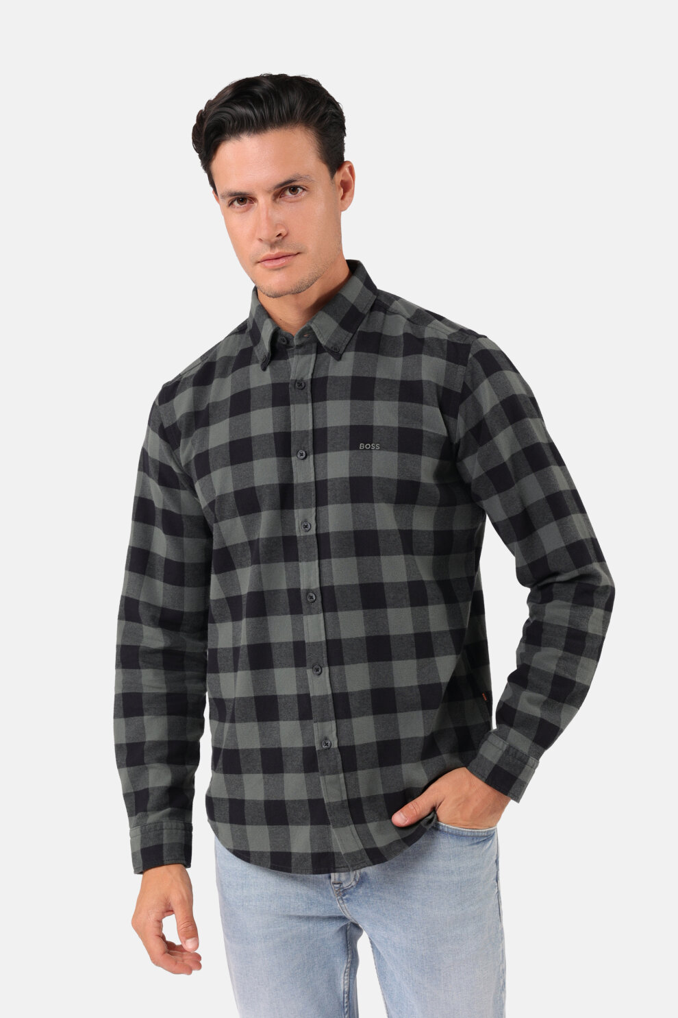 MUŠKARCI - Košulje - BOSS košulja - Dugi rukavi - Siva