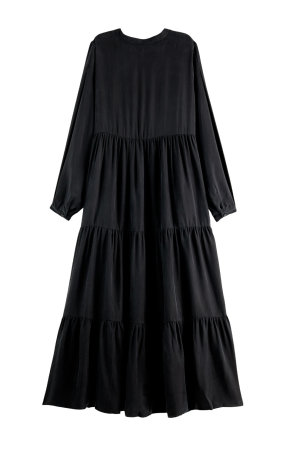 Crna maxi haljina W21