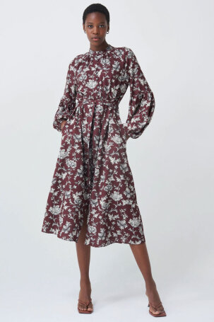 Salsa Haljina Floral ballon sleeves