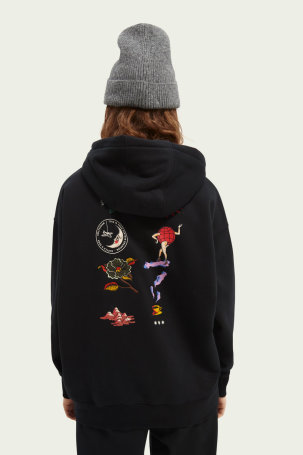Globus crni hoodie W21