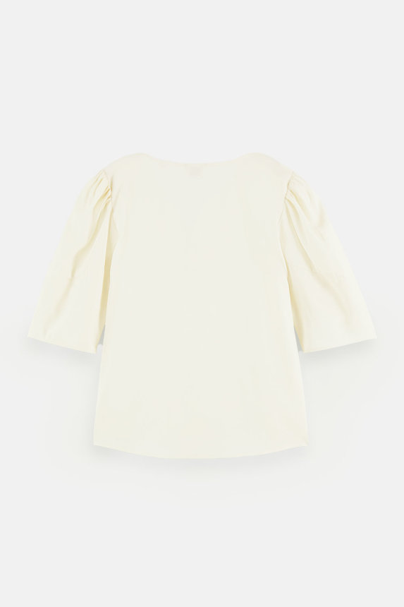 Bluza bijela balon rukav S22