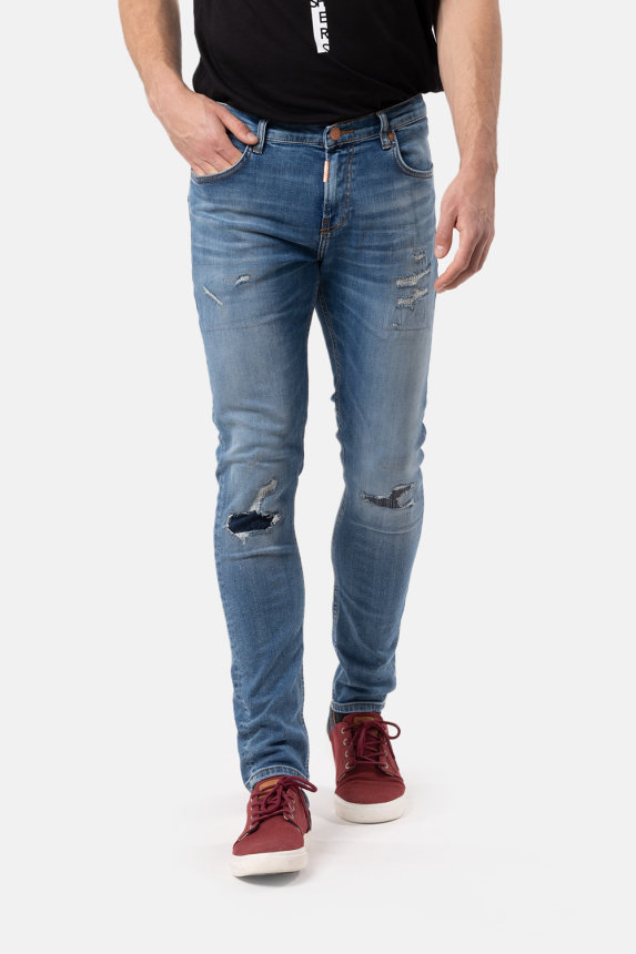 SMARTY AZUL WASH hlače sv.fash.plj22