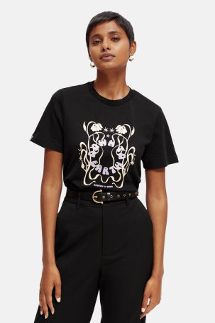 Maj KR floral prsa crna F22