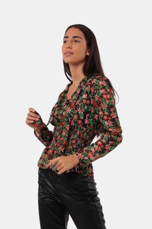 Bluza s mašnom i gumicama u struku