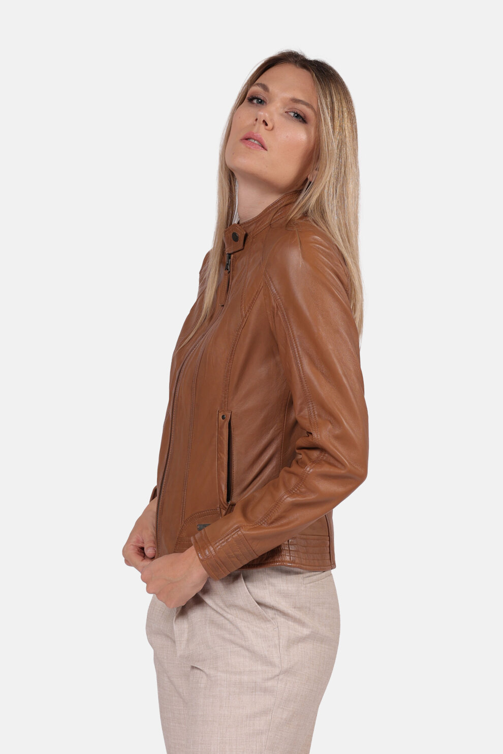 ŽENE - Kožne jakne - Mustang kožna jakna - Smeđa