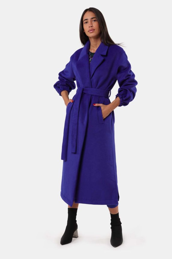 Kaput oversized s pojasom u struku